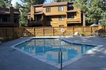 Mammoth Condo Rental Wildflower 41- Common Area Heated Pool Summer Time Only